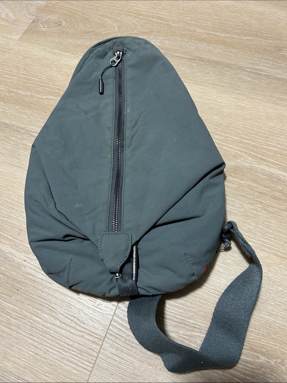 Athleta Dark Charcoal Gray Sling Backpack
